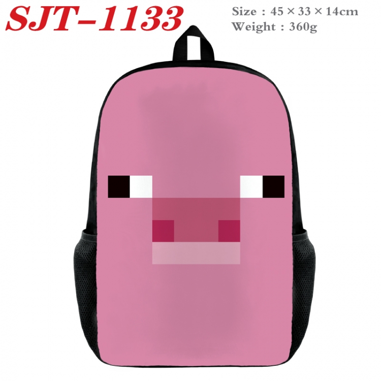 Minecraft Anime nylon canvas backpack student backpack 45x33x14cm  SJT-1133