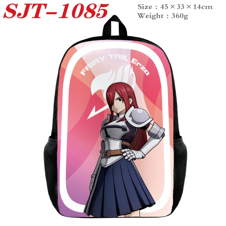 Fairy tail Anime nylon canvas backpack student backpack 45x33x14cm  SJT-1085