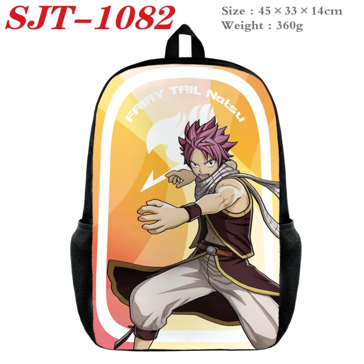 Fairy tail Anime nylon canvas backpack student backpack 45x33x14cm SJT-1082