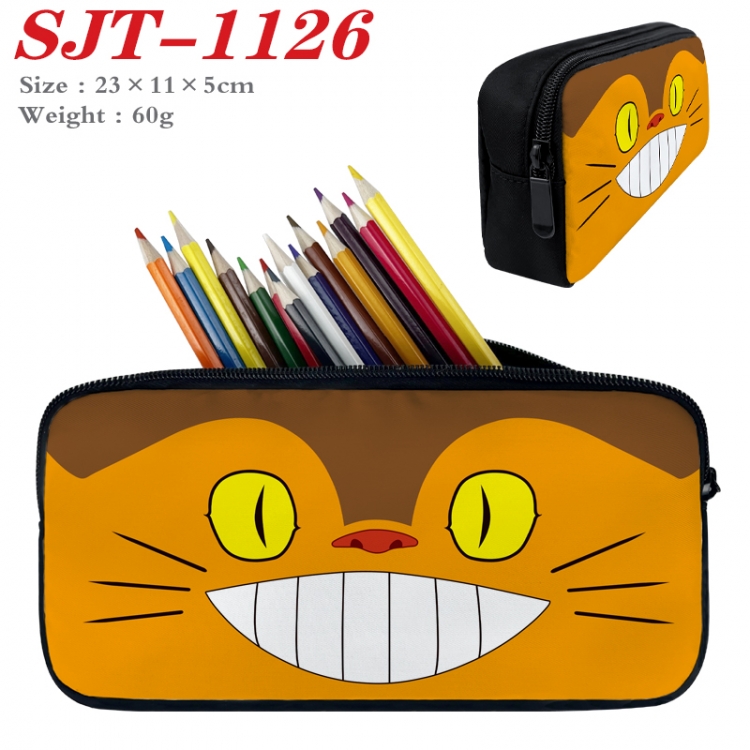 TOTORO Anime nylon student pencil case 23x11x5cm