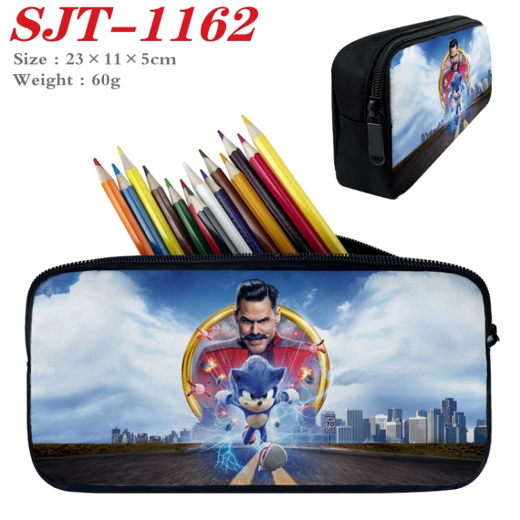 Sonic The Hedgehog  Anime nylon student pencil case 23x11x5cm