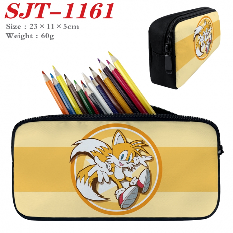 Sonic The Hedgehog  Anime nylon student pencil case 23x11x5cm