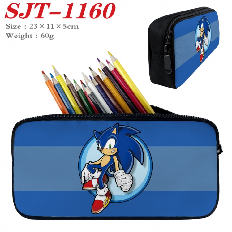 Sonic The Hedgehog  Anime nylon student pencil case 23x11x5cm