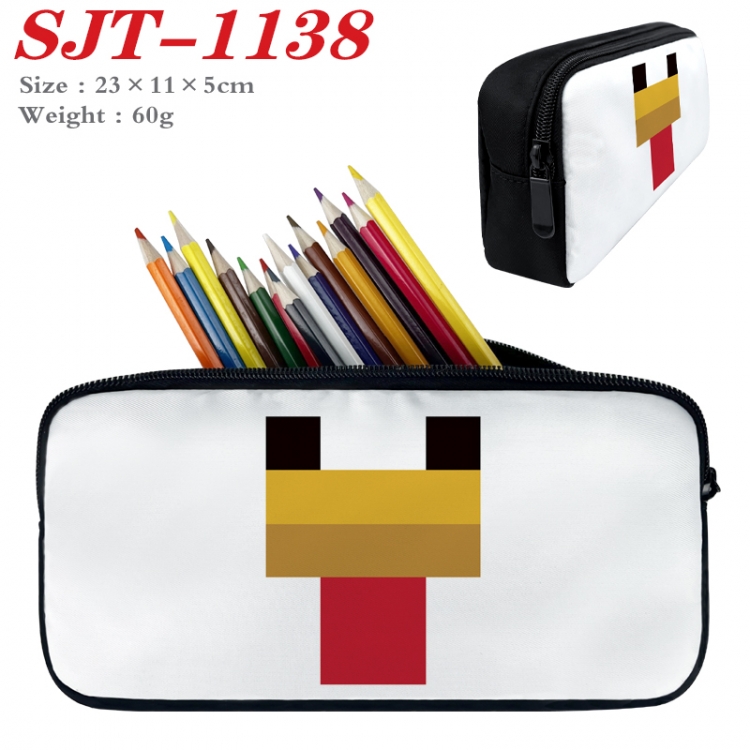 Minecraft  Anime nylon student pencil case 23x11x5cm