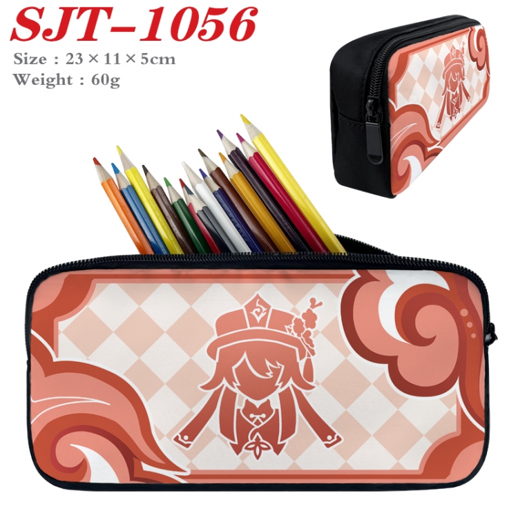 Genshin Impact  Anime nylon student pencil case 23x11x5cm
