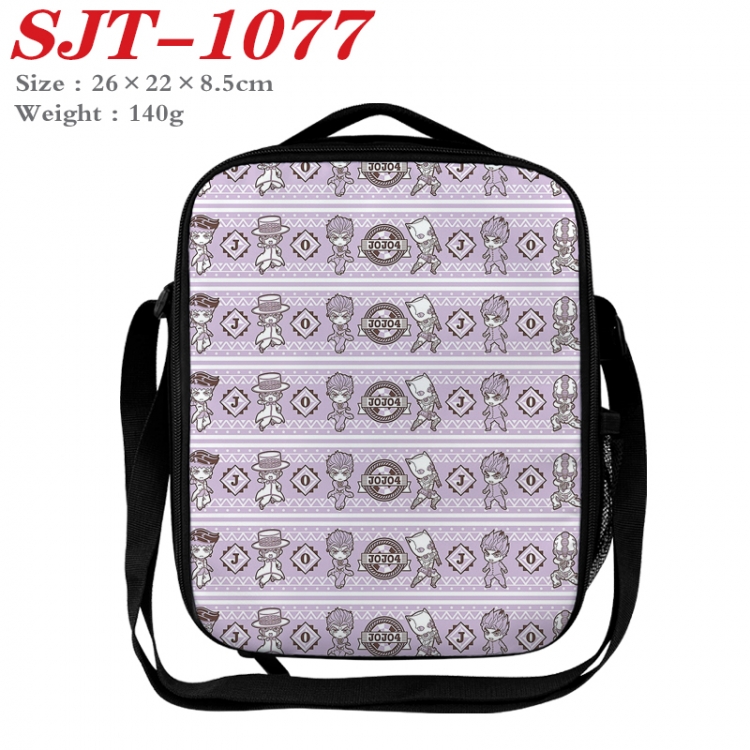 JoJos Bizarre Adventure Anime Lunch Bag Crossbody Bag 26x22x8.5cm