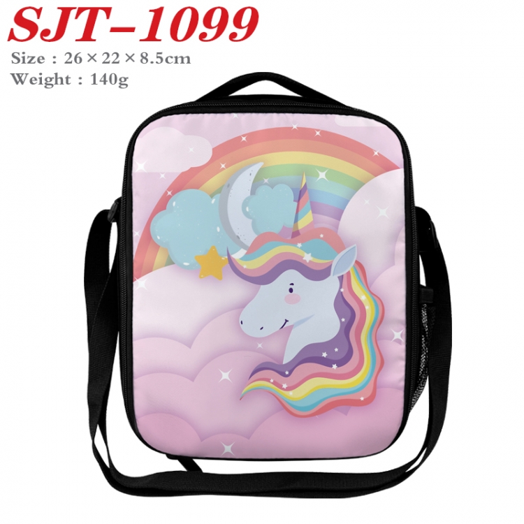 Unicorn Anime Lunch Bag Crossbody Bag 26x22x8.5cm