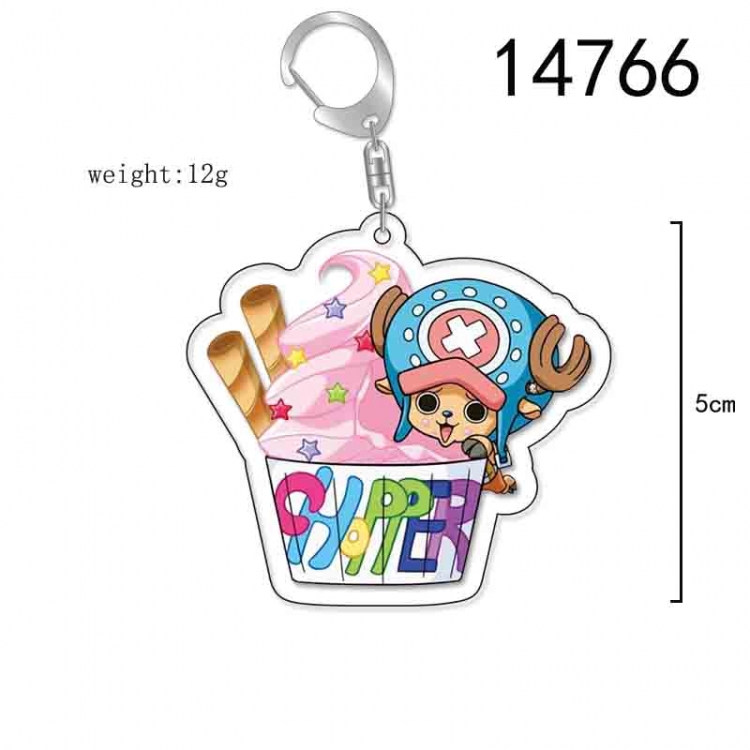 One Piece Anime Acrylic Keychain Charm price for 5 pcs 14766