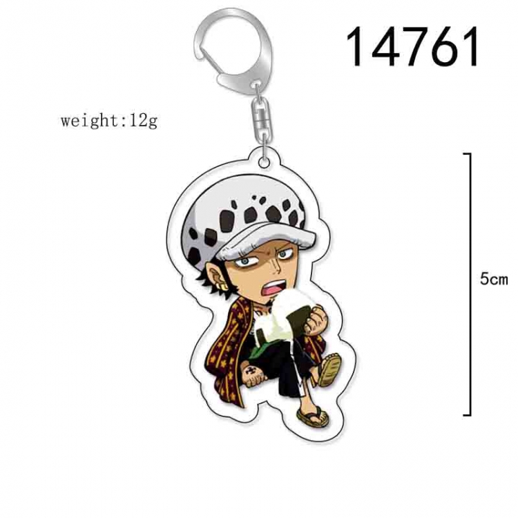 One Piece Anime Acrylic Keychain Charm price for 5 pcs 14761