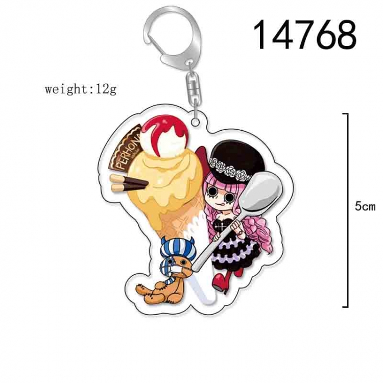 One Piece Anime Acrylic Keychain Charm price for 5 pcs 14768