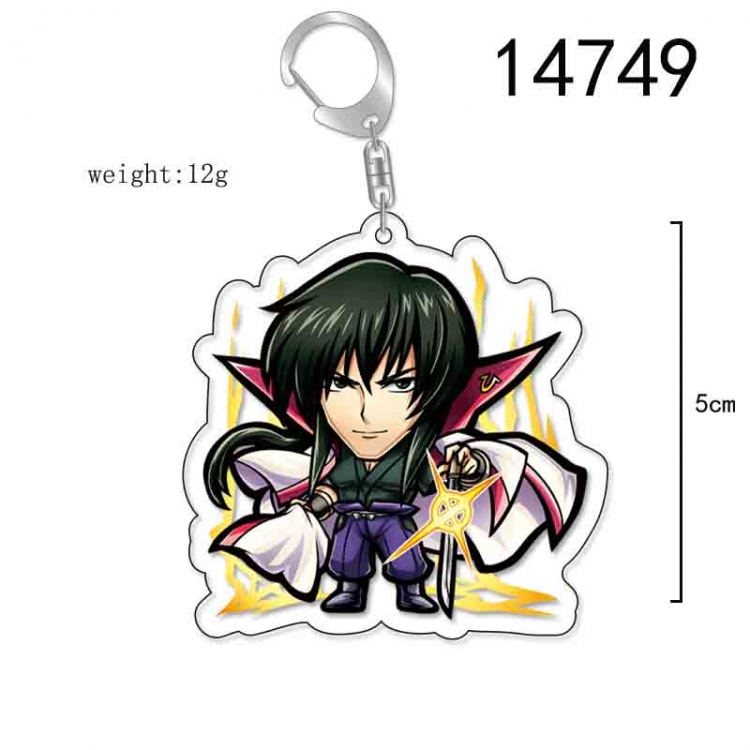 RUROUNI KENSHIN Anime Acrylic Keychain Charm price for 5 pcs 14749