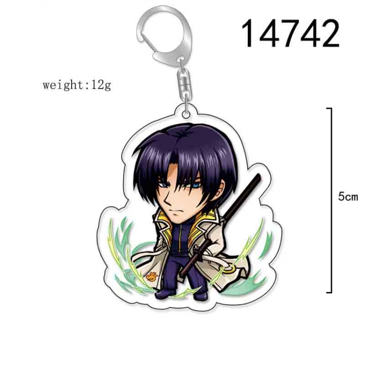 RUROUNI KENSHIN Anime Acrylic Keychain Charm price for 5 pcs 14742