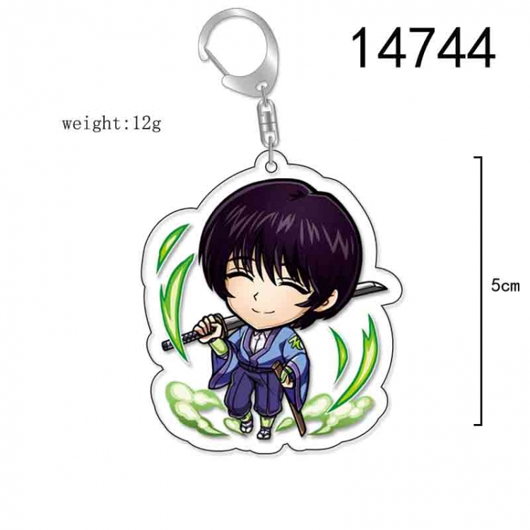 RUROUNI KENSHIN Anime Acrylic Keychain Charm price for 5 pcs 14744