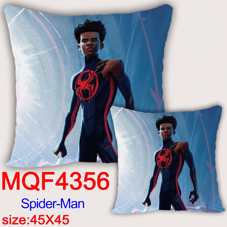 Spiderman Anime square full-color pillow cushion 45X45CM NO FILLING