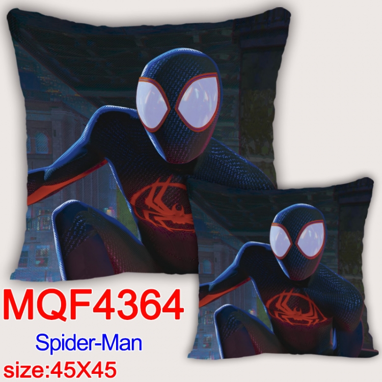 Spiderman Anime square full-color pillow cushion 45X45CM NO FILLING