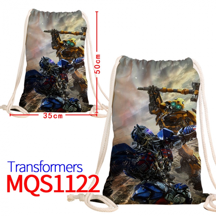 Transformers Canvas drawstring pocket backpack 50x35cm MQS-1122