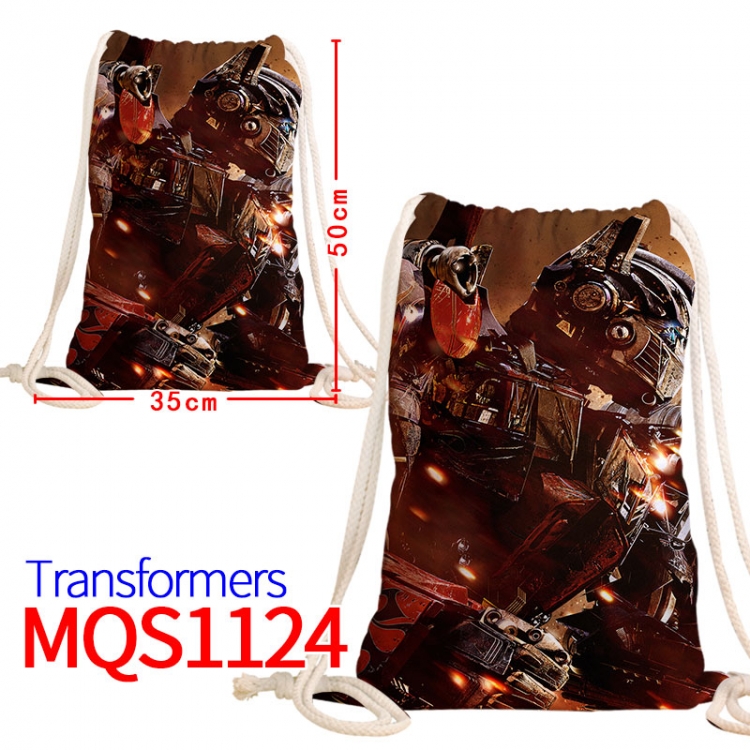Transformers Canvas drawstring pocket backpack 50x35cm MQS-1124
