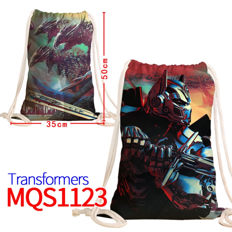 Transformers Canvas drawstring pocket backpack 50x35cm MQS-1123