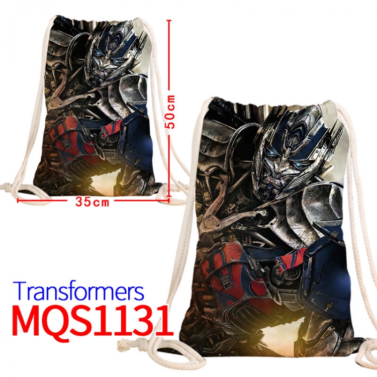 Transformers Canvas drawstring pocket backpack 50x35cm MQS-1131