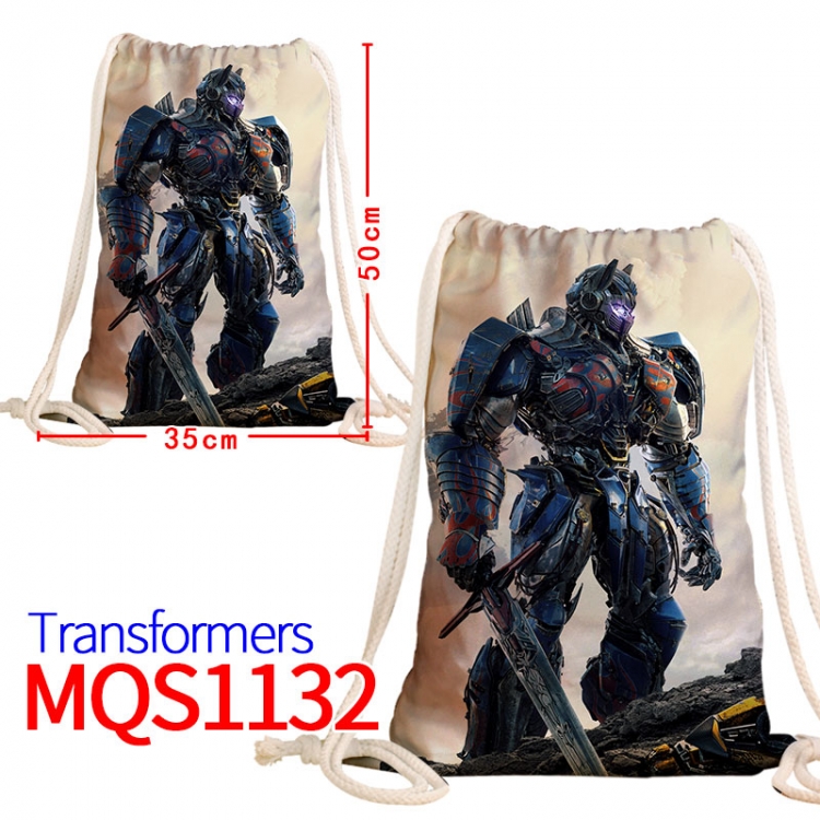 Transformers Canvas drawstring pocket backpack 50x35cm MQS-1132