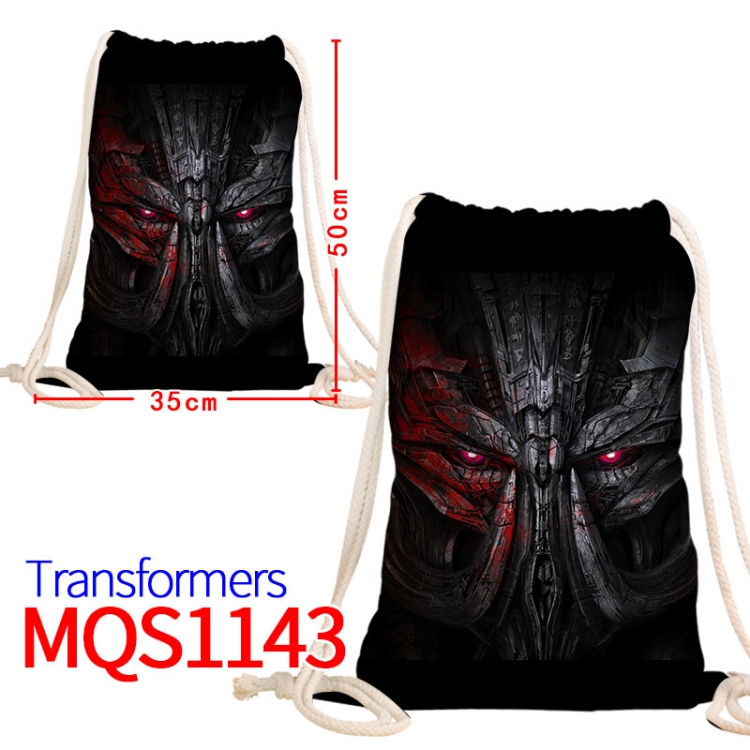 Transformers Canvas drawstring pocket backpack 50x35cm MQS-1143