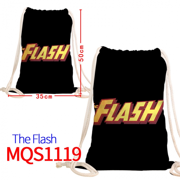 The Flash Canvas drawstring pocket backpack 50x35cm