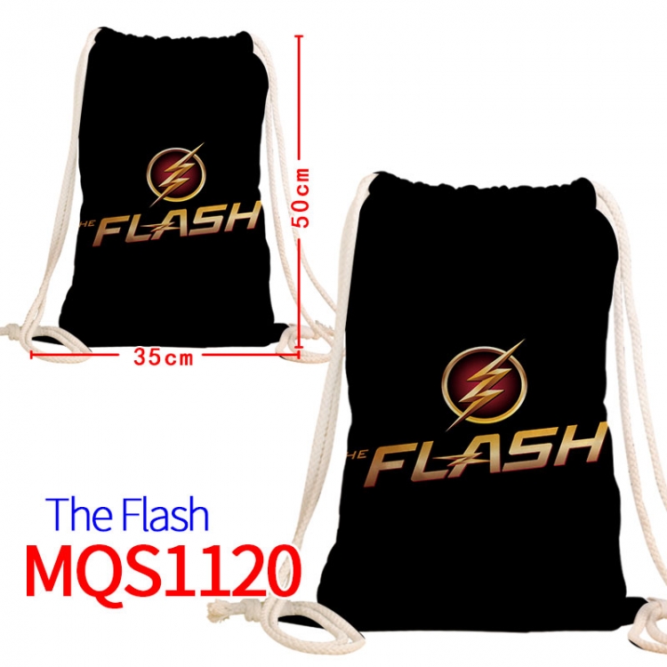 The Flash Canvas drawstring pocket backpack 50x35cm