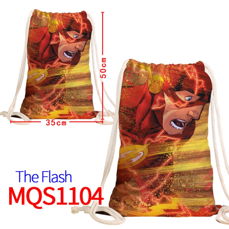 The Flash Canvas drawstring pocket backpack 50x35cm