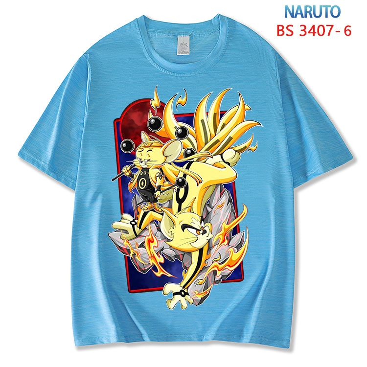 Naruto  ice silk cotton loose and comfortable T-shirt from XS to 5XL BS-3407-6