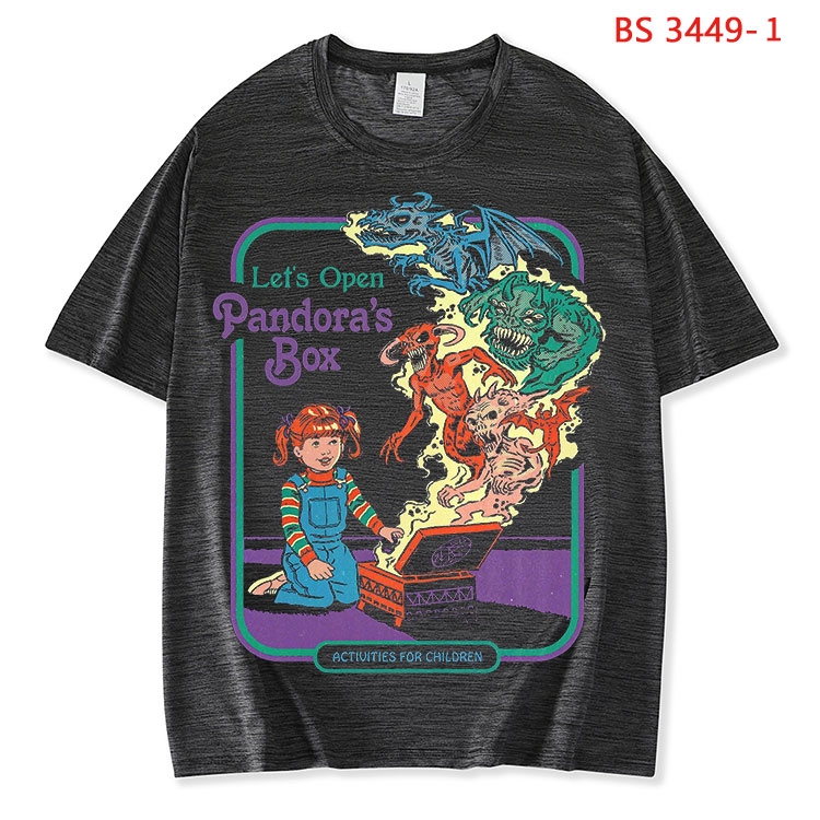 Evil illustration  ice silk cotton loose and comfortable T-shirt from XS to 5XL BS-3449-1