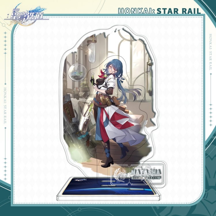 Honkai: Star Rail Triple insertion Anime characters acrylic Standing Plates Keychain