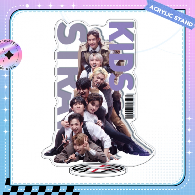 Stray Kids Anime characters acrylic Standing Plates Keychain 16cm