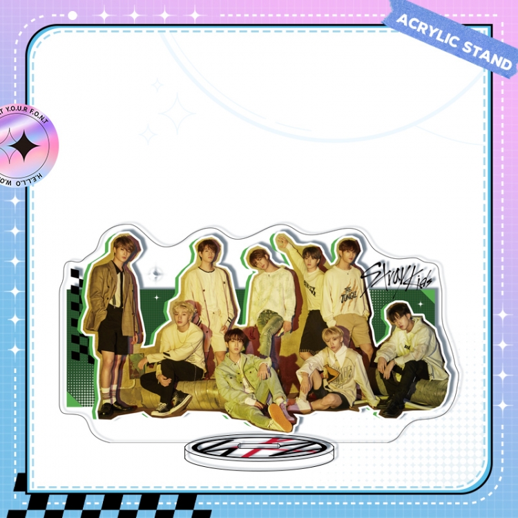 Stray Kids Anime characters acrylic Standing Plates Keychain 16cm