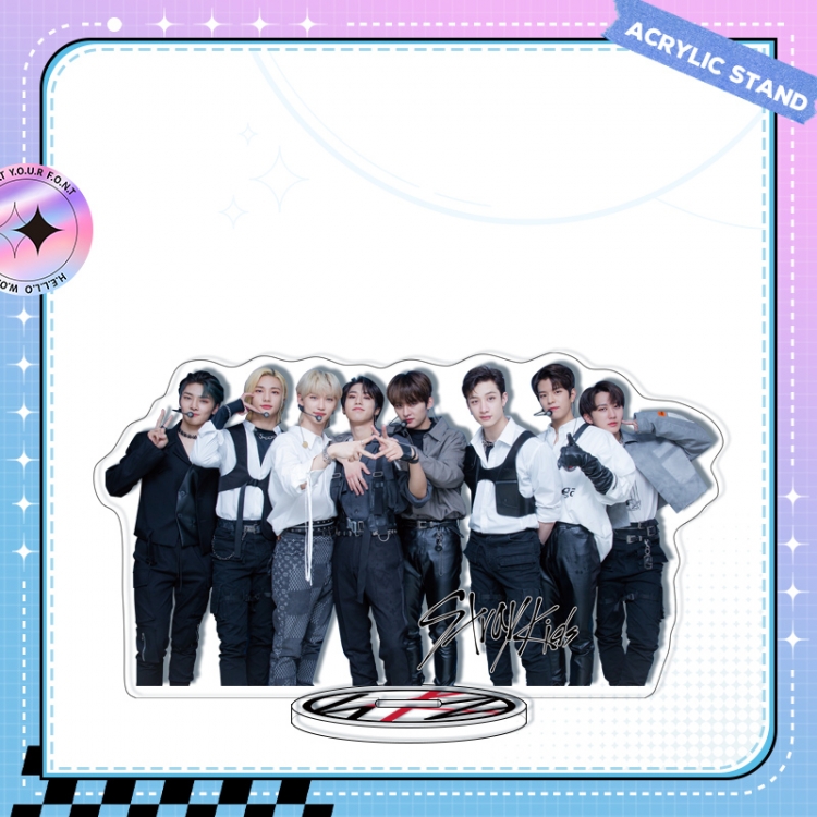 Stray Kids Anime characters acrylic Standing Plates Keychain 16cm