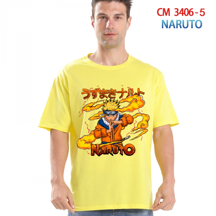Naruto Printed short-sleeved cotton T-shirt from S to 4XL  3406-5