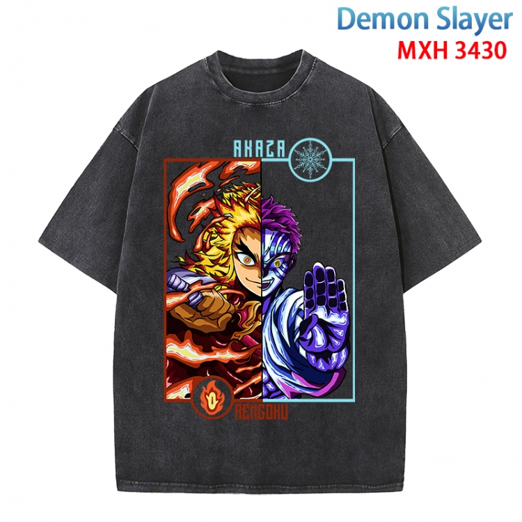 Evil illustration Anime peripheral pure cotton washed and worn T-shirt from S to 4XL MXH-3430
