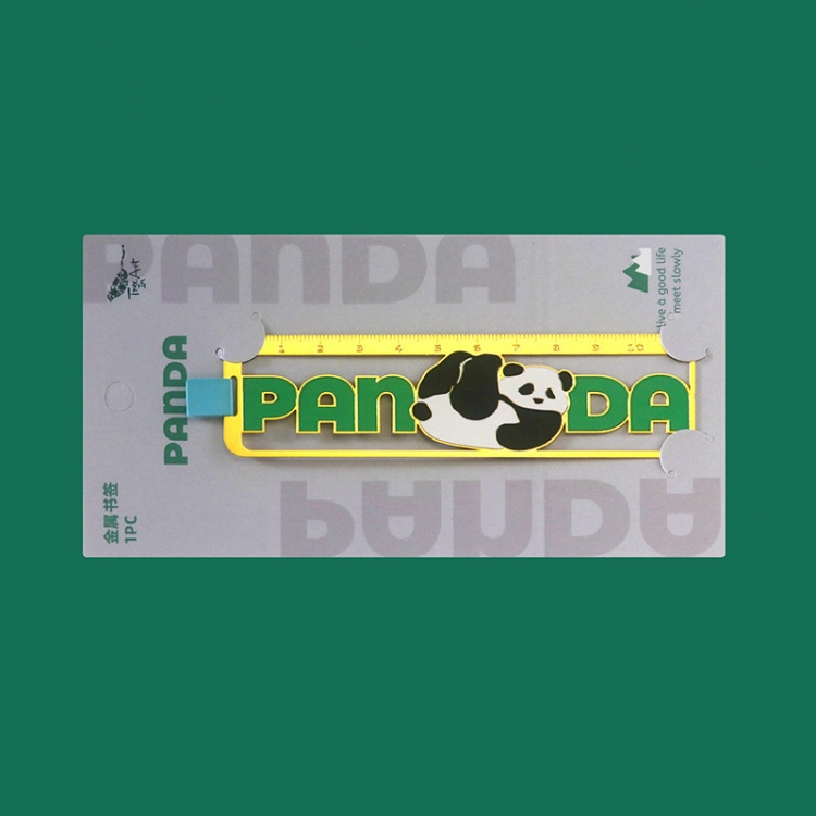 panda Straight edge stainless steel bookmark cardboard packaging price for 2 pcs style D