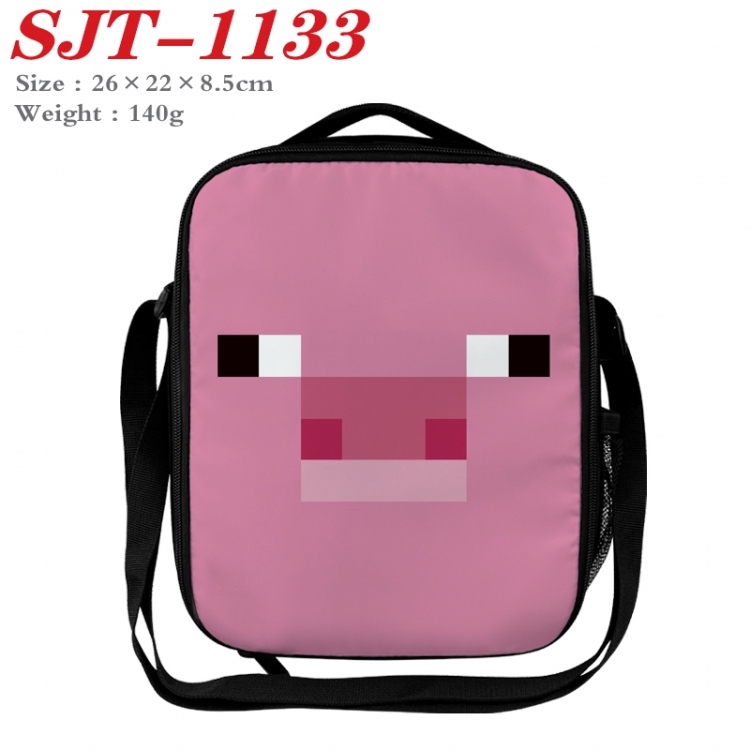 Minecraft  Anime Lunch Bag Crossbody Bag 26x22x8.5cm SJT-1133
