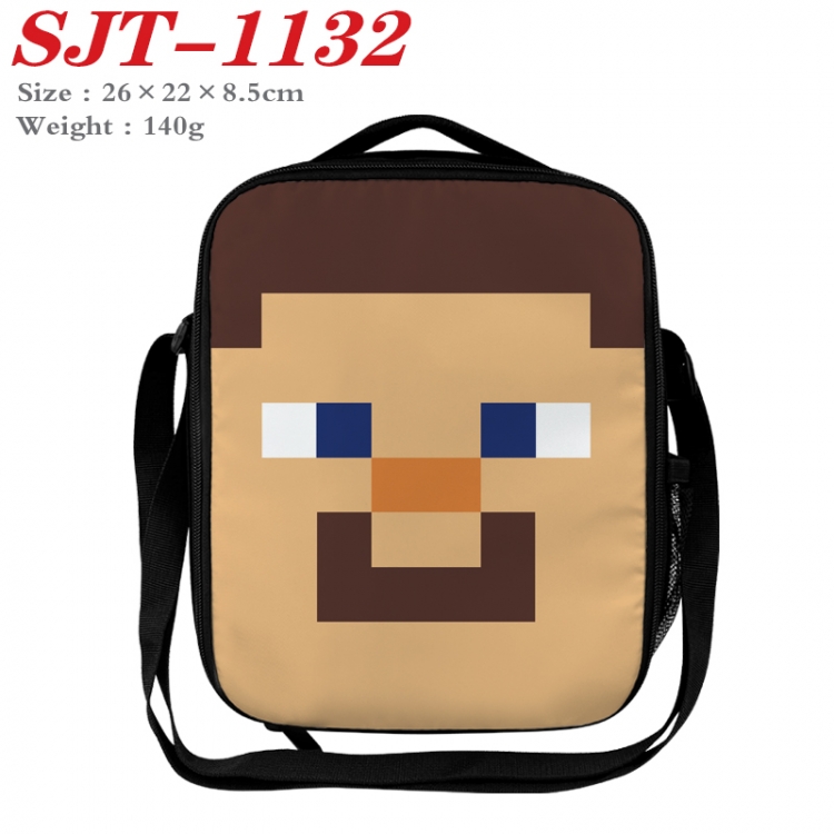 Minecraft  Anime Lunch Bag Crossbody Bag 26x22x8.5cm  SJT-1132