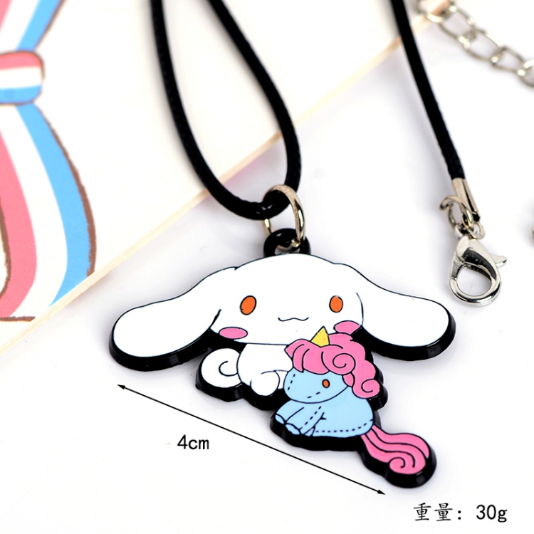 Cinnamoroll Animation peripheral leather rope necklace pendant price for 5 pcs