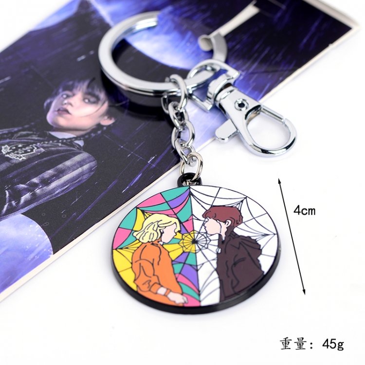 Black Wednesday  Anime peripheral metal keychain pendant price for 5 pcs