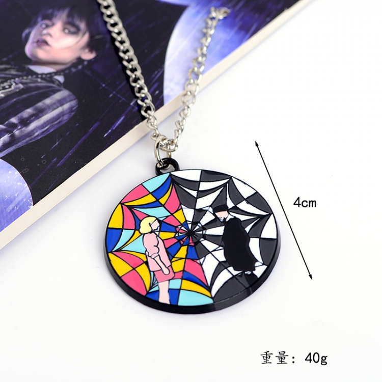 Black Wednesday Anime cartoon metal necklace pendant price for 5 pcs