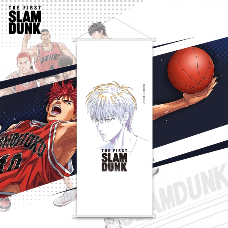 Slam Dunk White pole diffuse oil painting cloth hanging painting 30X70cm price for 2 pcs