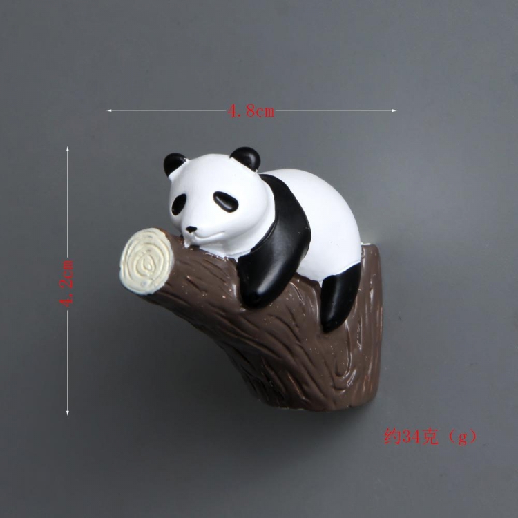 Panda series Stereo magnetic buckle refrigerator stickers  price for 2 pcs