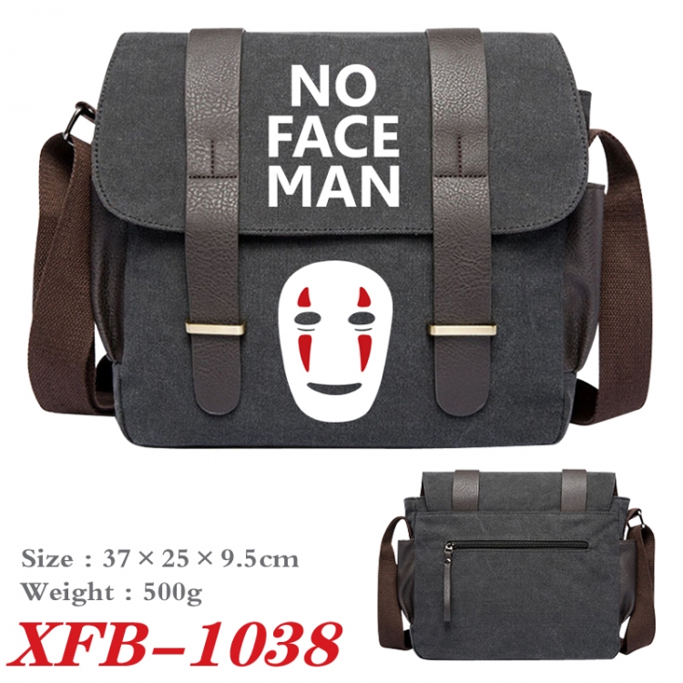 TOTORO Anime double belt new canvas shoulder bag single shoulder bag 37X25X9.5cm XFB-1038