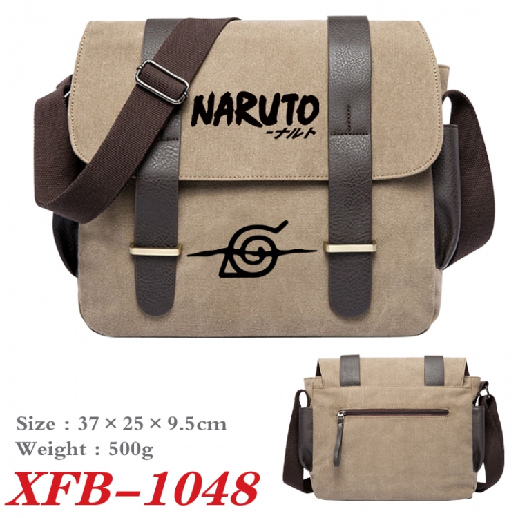 Naruto Anime double belt new canvas shoulder bag single shoulder bag 37X25X9.5cm XFB-1048