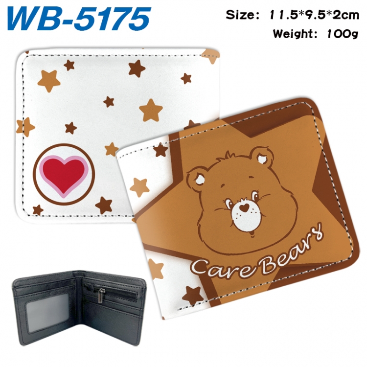 care bears Animation color PU leather half fold wallet 11.5X9X2CM WB-5175A