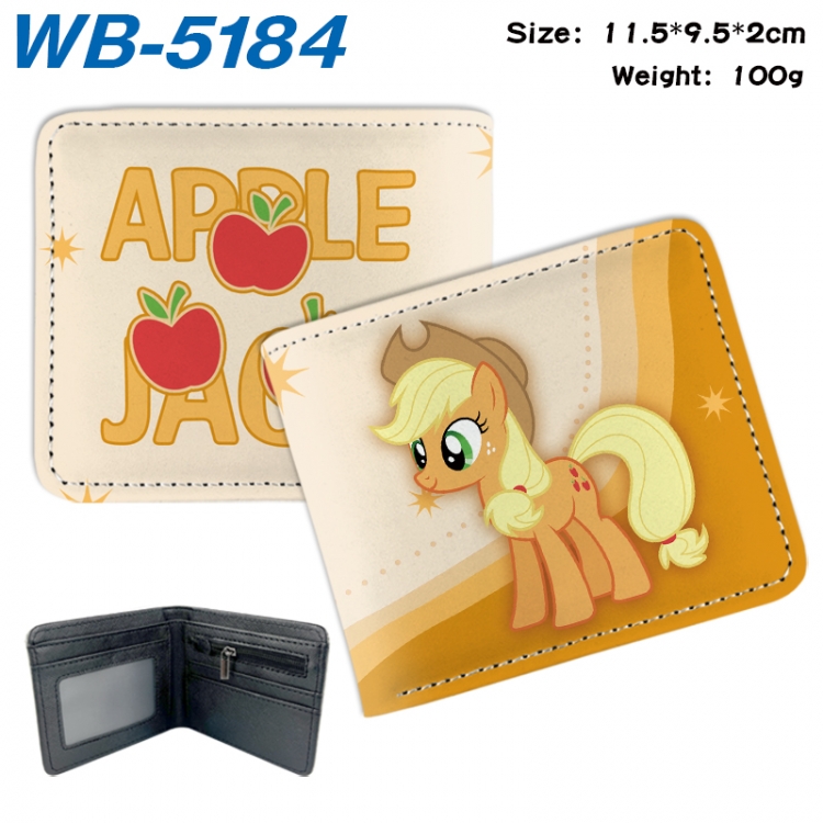 My Little Pony Animation color PU leather half fold wallet 11.5X9X2CM WB-5184A