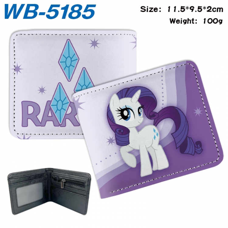 My Little Pony Animation color PU leather half fold wallet 11.5X9X2CM WB-5185A