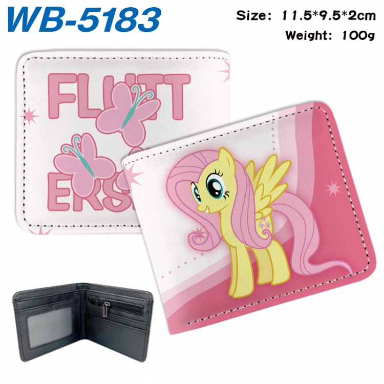 My Little Pony Animation color PU leather half fold wallet 11.5X9X2CM WB-5183A